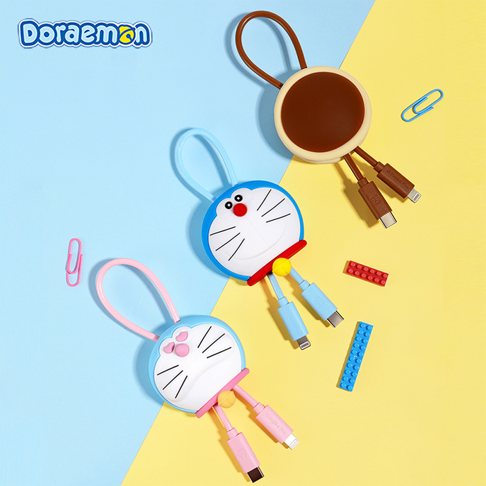 Rock - Doraemon Doll C To L 27W Data Cable 30cm - Pink 1 doraemon doll c to l 27w data cable l 30cm blue 41